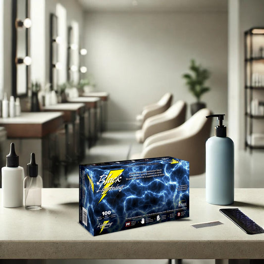 Black Lightning® Beauty Gloves - 1000 Black Nitrile Gloves per Case - Atlantic Safety Products