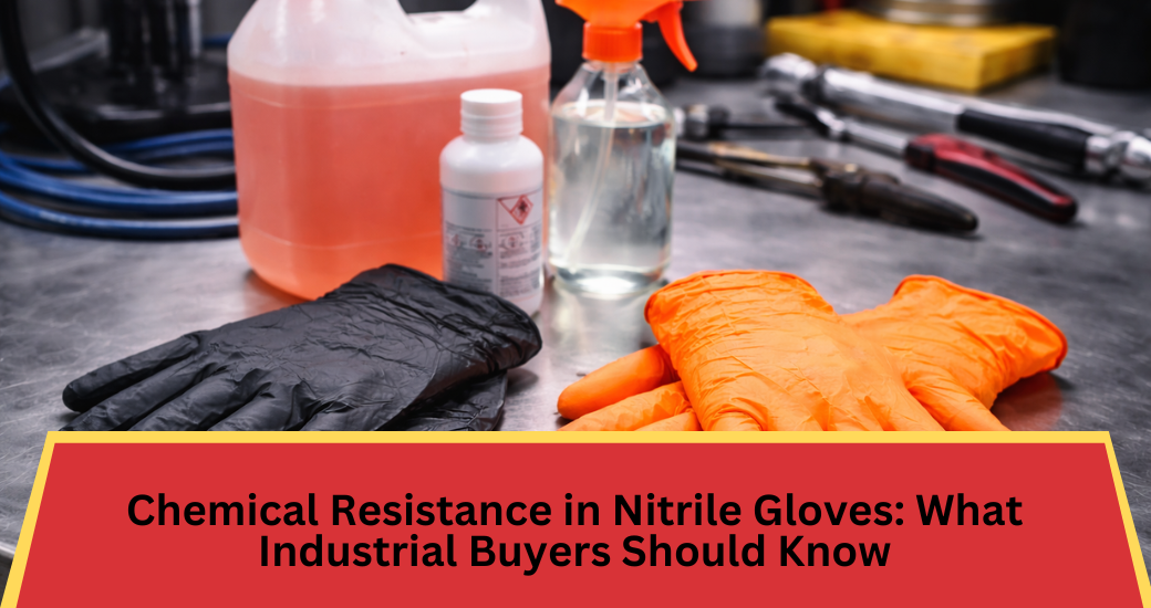 Chemical Resistance in Nitrile Gloves: What Industrial Buyers Should Know