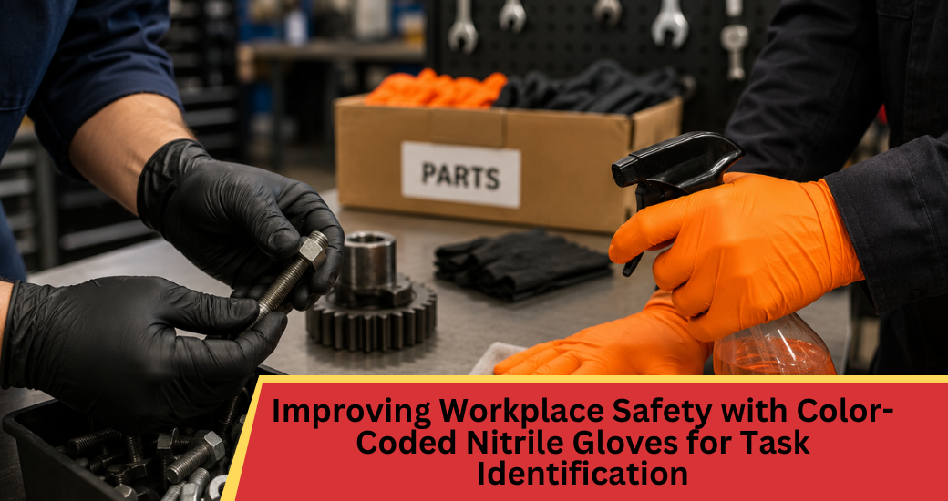 Improving Workplace Safety with Color-Coded Nitrile Gloves for Task Identification
