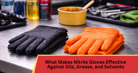 What Makes Nitrile Gloves Effective Against Oils, Grease, and Solvents