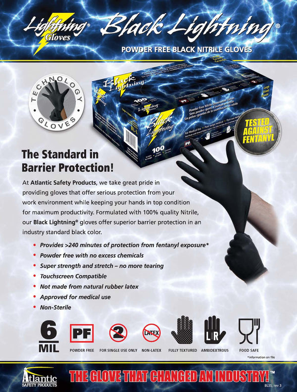 Black Lightning® Gloves Spec Sheet