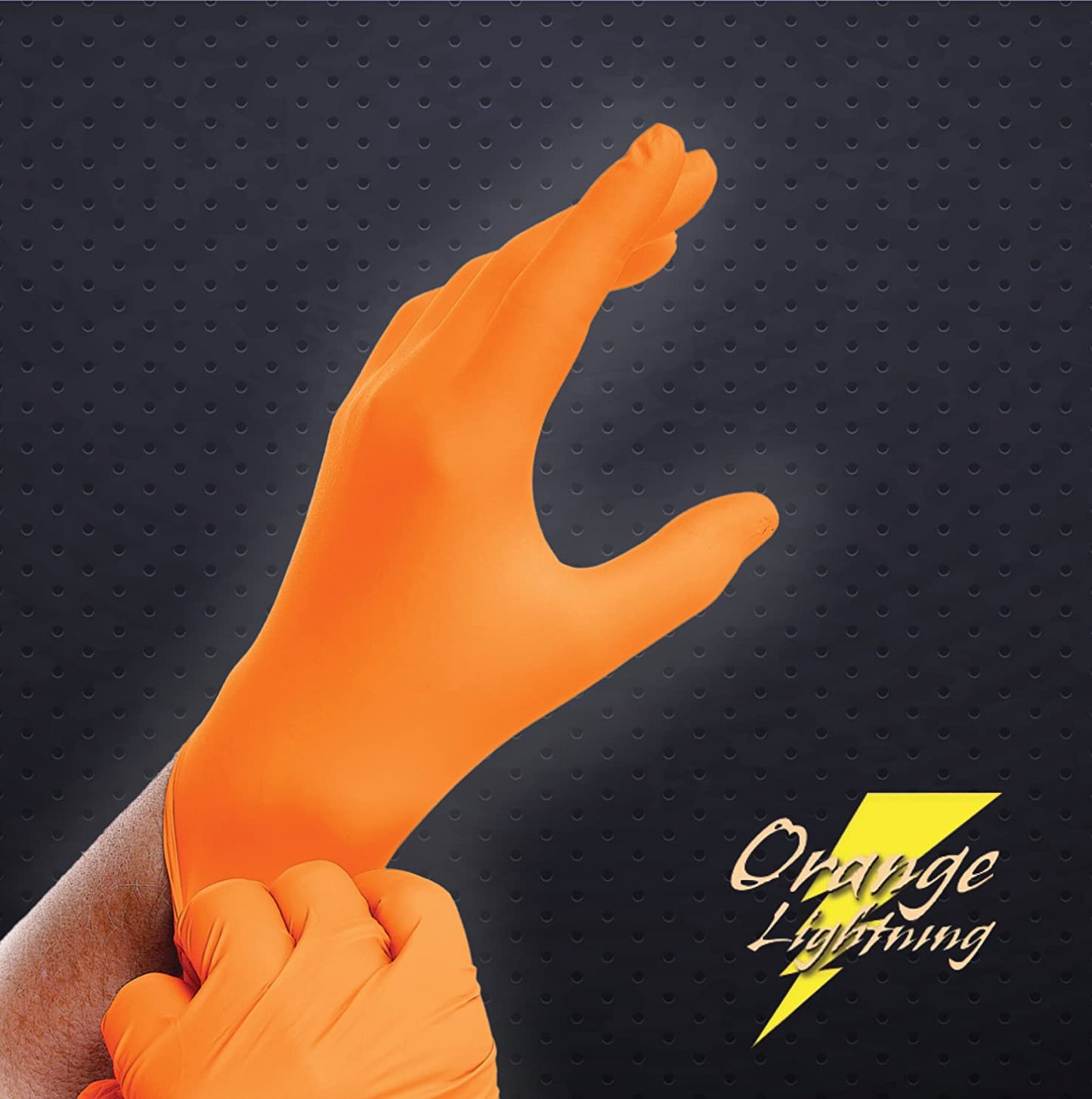 Orange Lightning Gloves - 1000 Gloves Case